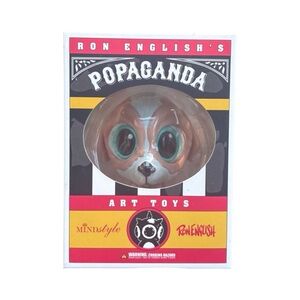Ron English Popaganda Circus Sideshow Pink Gas Mask Grin Vinyl Art Toy
